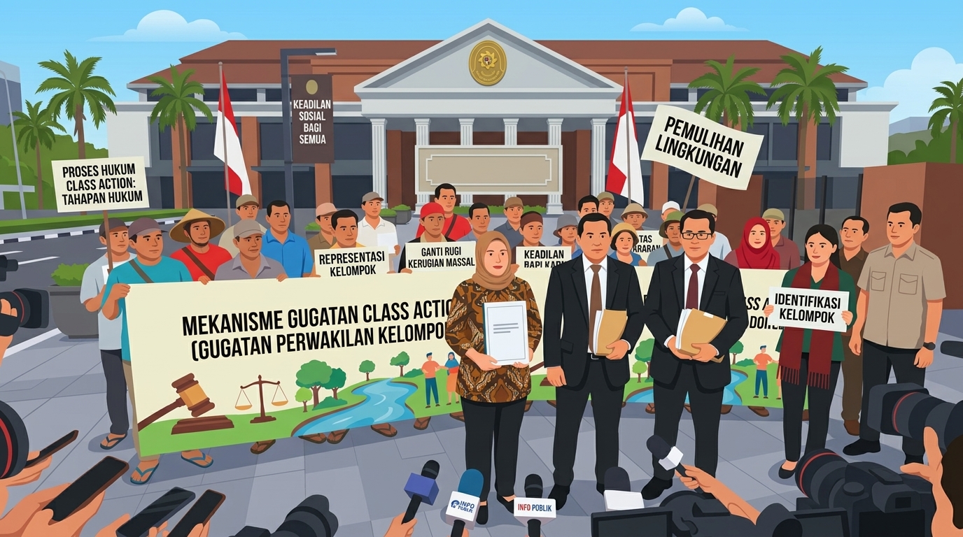 PENEGAKAN HUKUM LINGKUNGAN MELALUI GUGATAN PERWAKILAN KELOMPOK (CLASS ACTION) DI INDONESIA