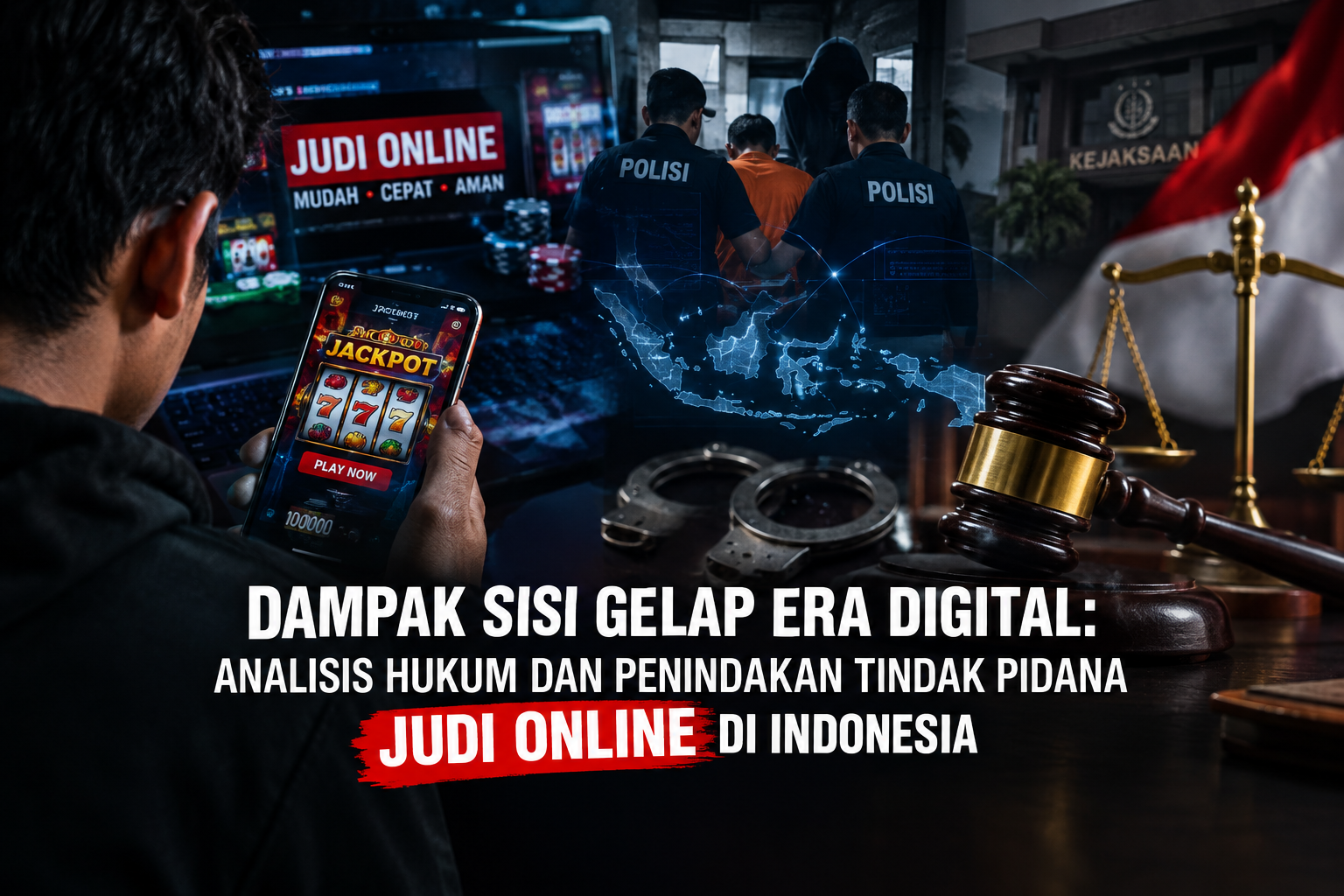DAMPAK SISI GELAP ERA DIGITAL: ANALISIS HUKUM DAN PENINDAKAN TINDAK PIDANA JUDI ONLINE DI INDONESIA