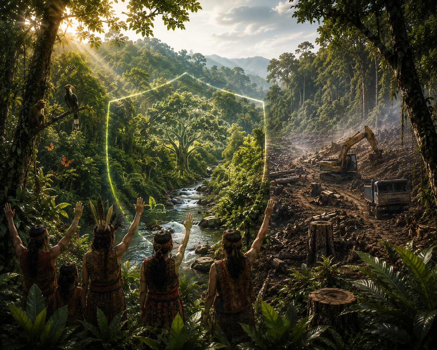 HUTAN ADAT SEBAGAI OBJEK PERLINDUNGAN HUKUM DALAM MENJAMIN PEMENUHAN HAK MASYARAKAT ADAT